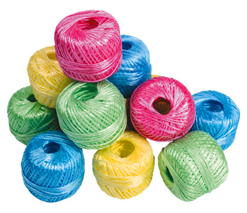 Шпагат полипропиленовый цветной в клубках Шпагат полипропиленовый цветной в клубках